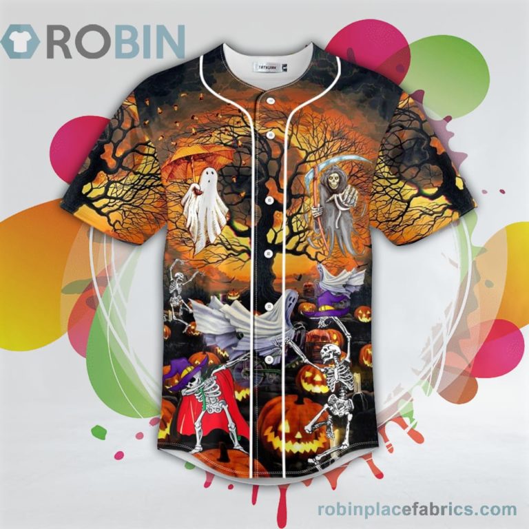 Happy Halloween Skull Baseball Jersey RB4953