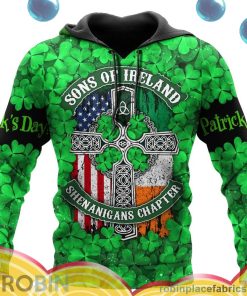 happy st patricks day song of ireland shenanigans chapter all over print aop shirt hoodie 3lGLu