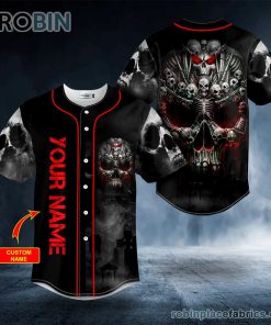 harold ricketts skull custom baseball jersey 88 3ZVWj