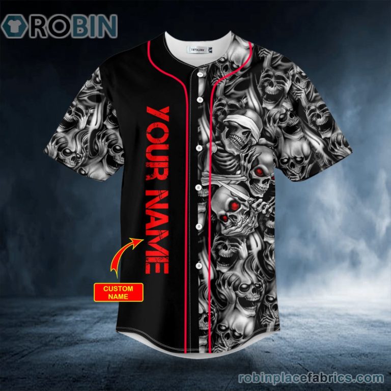 Hear No Evil See No Evil Speak No Evil Custom Baseball Jersey