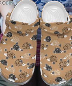 Hedgehog Clog Whitesole Hedgehog Pattern Crocs Crocband Clog 3D Crocs Print Full