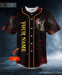 Hello Darkness My Old Friend Skull Custom Baseball Jersey Hello Darkness My Old Friend Skull Custom Baseball Jersey