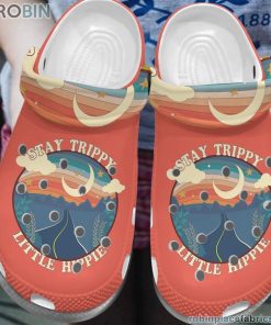 Hippie Clog Stay Trippy Little Hippie Crocs Crocband Clog 3D Crocs Print Full