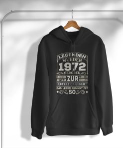 hoodie 50th birthday ladies mens 50 years vintage 1972 btuja