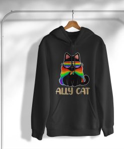 hoodie ally cat lgbt gay rainbow pride flag x9oJM