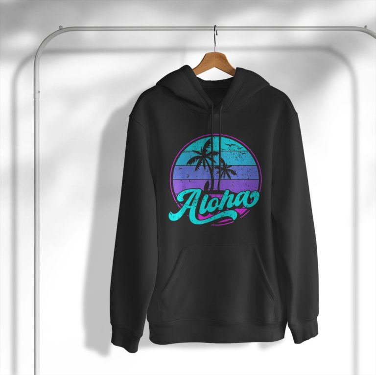Aloha Hawaii Retro Vintage Sunset Shirt