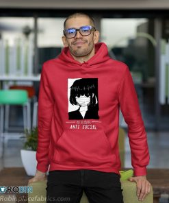 Anti Social Japanese Text Aesthetic Vaporwave Anime Shirt