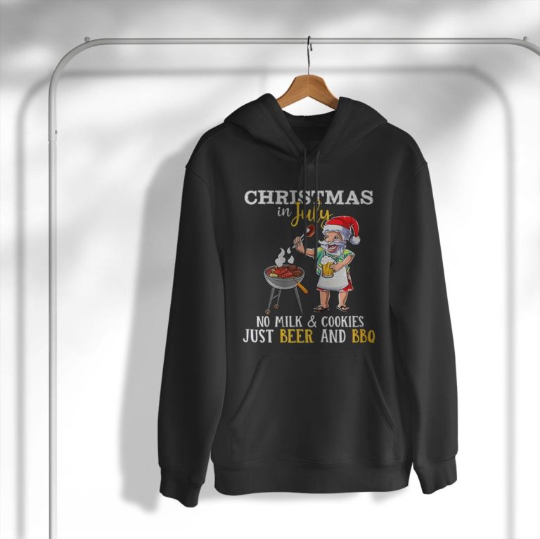Christmas In July No Milk And Cookies Just Beer And BBQ Shirt
