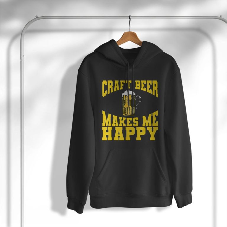 Craft Beer Makes Me Happy Shirt