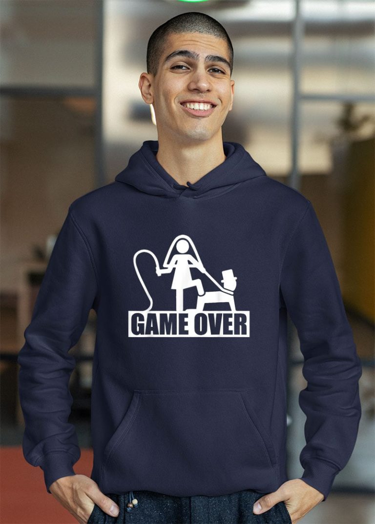 Divertenti Addio Al Celibato Matrimonio Game Over Shirt