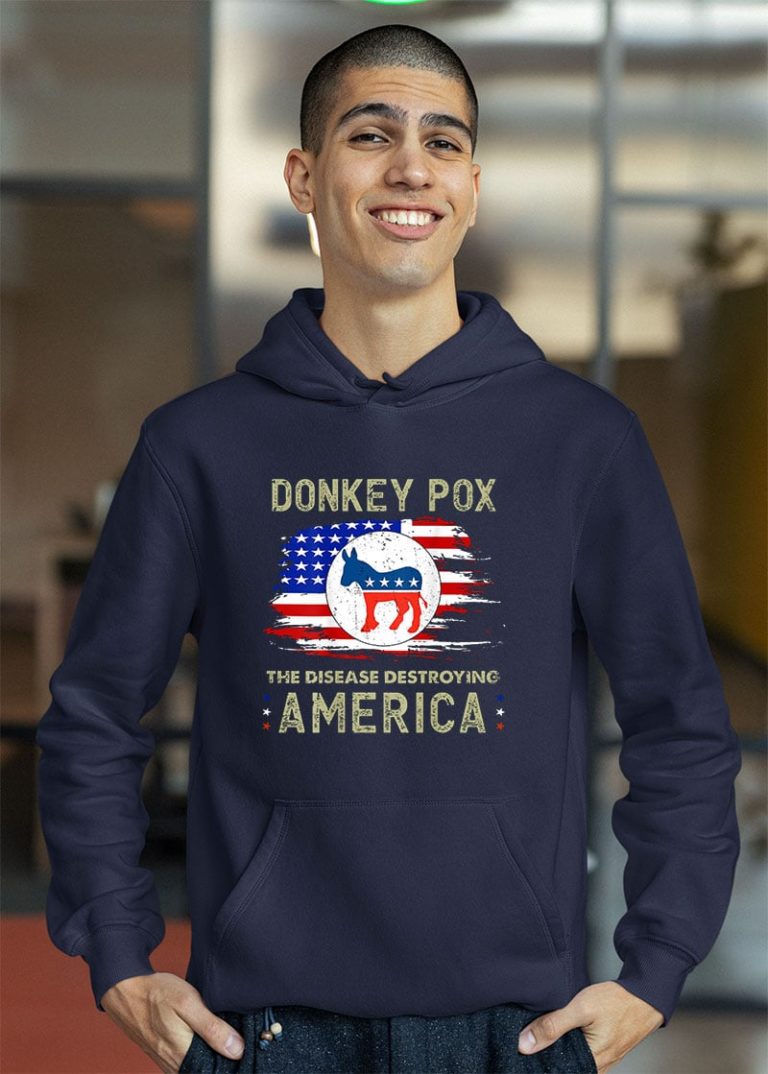Donkey Pox The Disease Destroying America Back Print Shirt