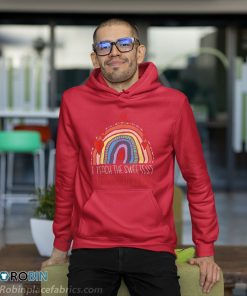 Hearts Rainbow I Teach The Sweetest Teacher Shirt