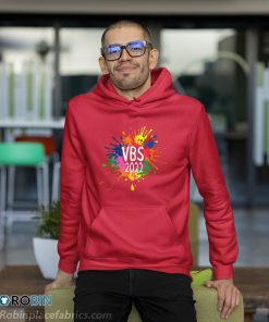 hoodie i love vbs 2022 crew vacation bible school paint splatter LBO3g