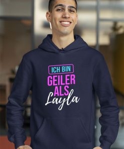 hoodie ich bin geiler als layla lqTLp