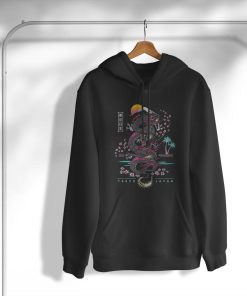 hoodie japanese tokyo dragon asian inspired neon retro 80E28099s style SJEYX