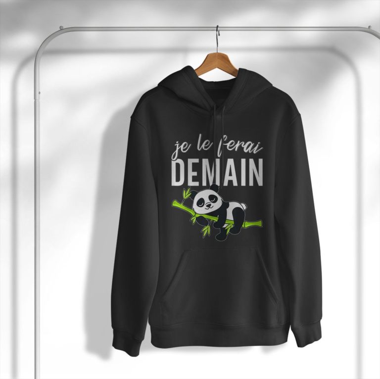 Je Le Ferai Demain La Flemme Sieste Humour Panda Shirt