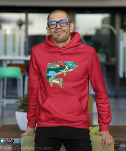 hoodie nature trout illustration vintage fly fishing retro graphic 4nsTC