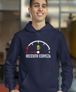 hoodie necesito cerveza funny spanish i need beer drinking lover camiseta 9rlEF