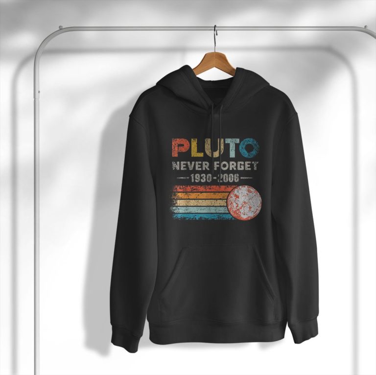Never Forget Pluto Shirt Vintage Retro Funny Space Science Shirt
