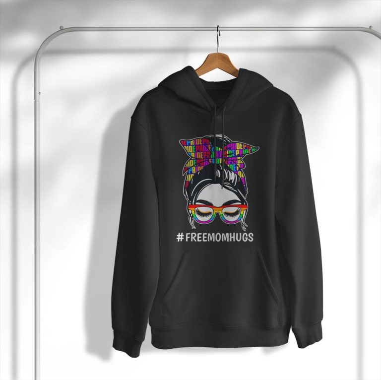 Pride Month Free Mom Hugs Lgbt Rainbow Flag Shirt