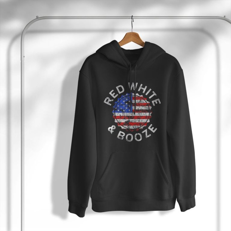 Red White And Booze Drinking Shirt