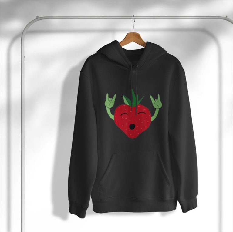 Rock And Roll Strawberry Cool Strawberry Shirt