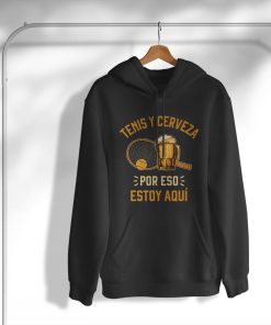 hoodie tenis y cerveza funny tennis and beer z7v23