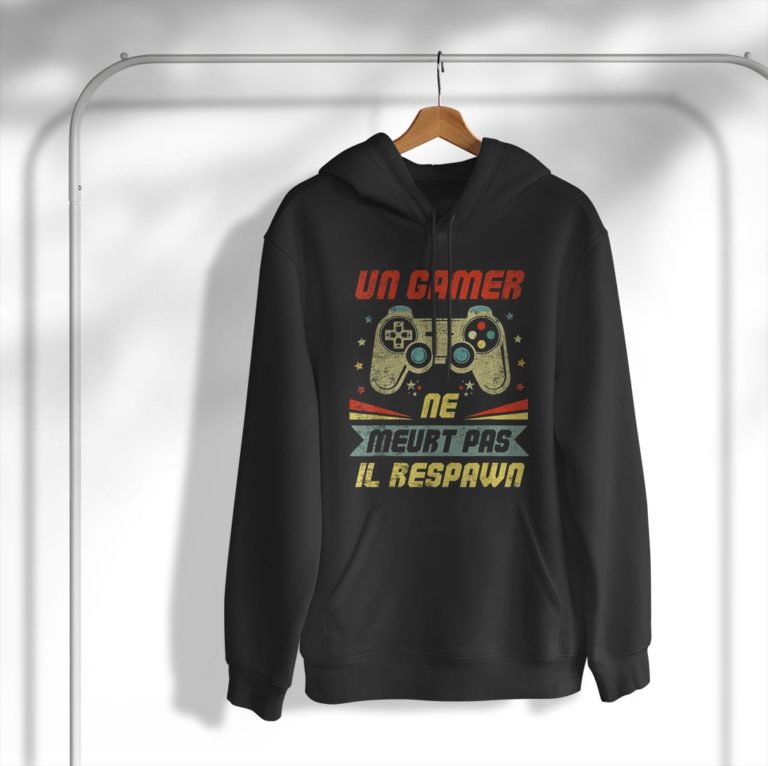 Un Gamer Ne Meurt Pas Il Respawn Cadeau Ado Geek Jeux Video Shirt