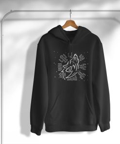 hoodie viking symbol nordic sign celtic vegvisir wolf ZIiMC