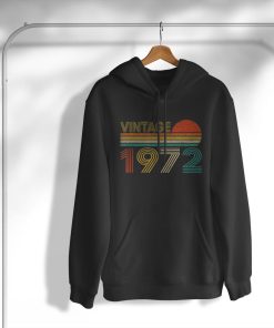 hoodie vintage 1972 49 anni compleanno uomo donna regalo divertente maglietta LKX7m