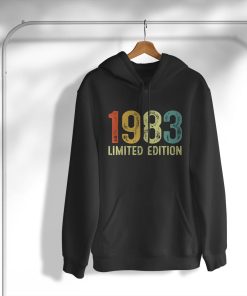 hoodie vintage 1983 38 anni compleanno uomo donna regalo divertente maglietta jWBQx