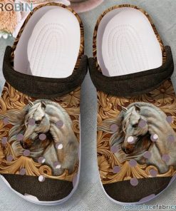Horse Clog Beautiful Crocs Crocband Clog 3D Crocs Print Full