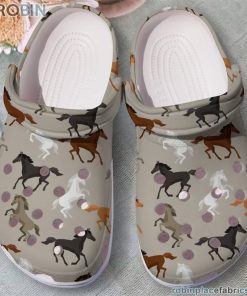 Horse Clog Whitesole Crocs Crocband Clog 3D Crocs Print Full