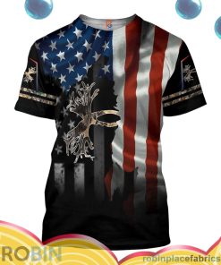 hunting camo all over print aop shirt t shirt SZLX4