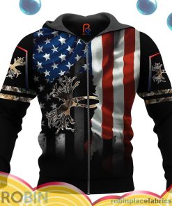 hunting camo all over print aop shirt zip hoodie S9PXf