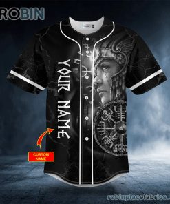 i asked odin for strength shieldmaiden viking custom baseball jersey 470 PItC6