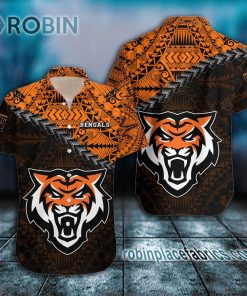 idaho state bengals casual button down hawaiian shirt grunge polynesian tattoo ncaa 110 8H0hA