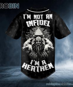 im not an infidel wolves viking custom baseball jersey 277 cQKnc