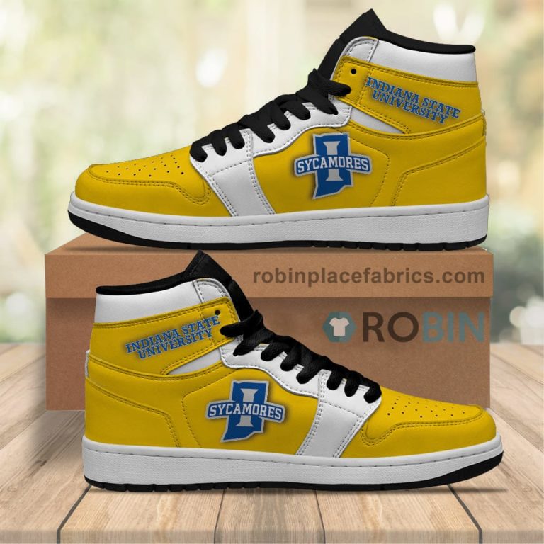Indiana State Sycamores Sneakers Boots – NCAA Air Jordan 1