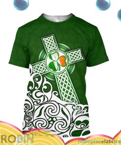 irish happy sant patricks day crocs celtic all over print aop shirt t shirt kj4ft