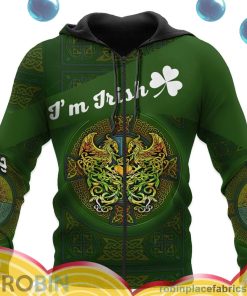 irish happy sant patricks day im irish all over print aop shirt zip hoodie tuy6x