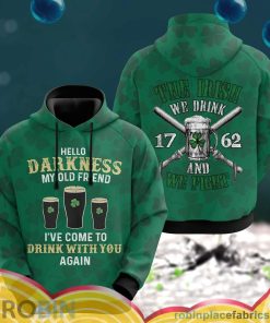 irish saint patrick day dark beer all over print aop shirt hoodie UZyT1