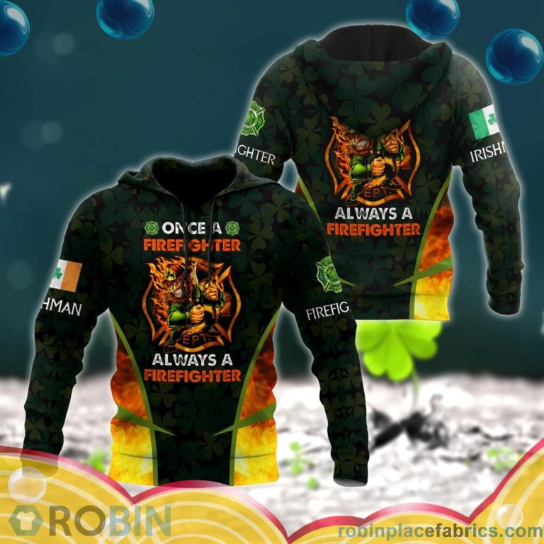 Irish St.Patrick Day Firefighter All Over Print – AOP Shirt