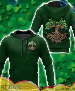 irish st.patrick day irirh tree all over print aop shirt hoodie HK71B