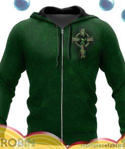 irish st.patrick day irish crocs all over print aop shirt zip hoodie hAtKl