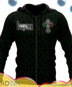 irish st.patrick day irish pride all over print aop shirt zip hoodie zt4II