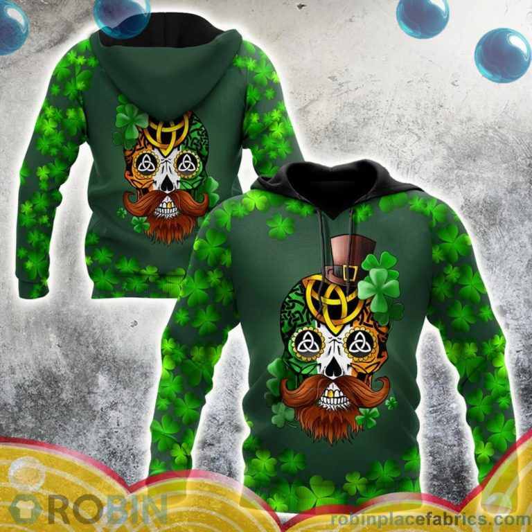 Irish St.Patrick Day Irish Skull All Over Print – AOP Shirt