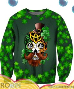 Irish St.Patrick Day Irish Skull All Over Print – AOP Shirt