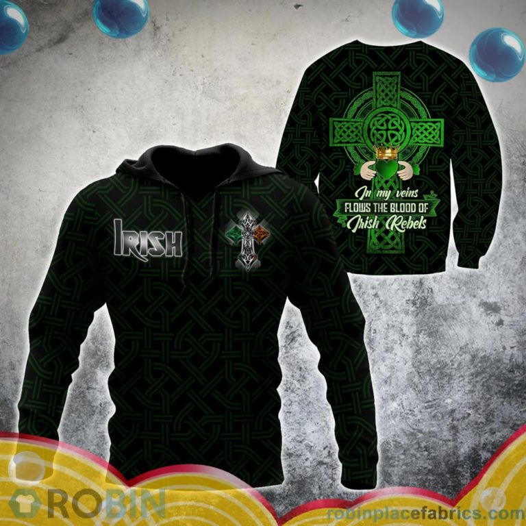 Irish St.Patrick Irish Rebels Day All Over Print – AOP Shirt