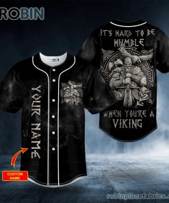 its hard to be humble viking custom baseball jersey 76 EtRaw